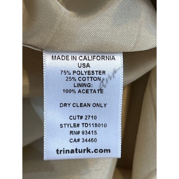 Trina Turk Embellished Shift Cocktail Dress Womens 0 Y2K Chic Event Gala Glam - Picture 16 of 16